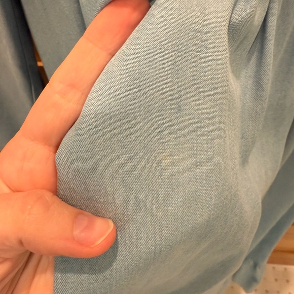 INGRID & ISABEL Meadow Chambray Maternity Dress - Picture 10 of 11